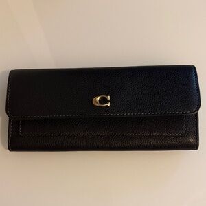 Coach Mila Leather Long Flap Wallet